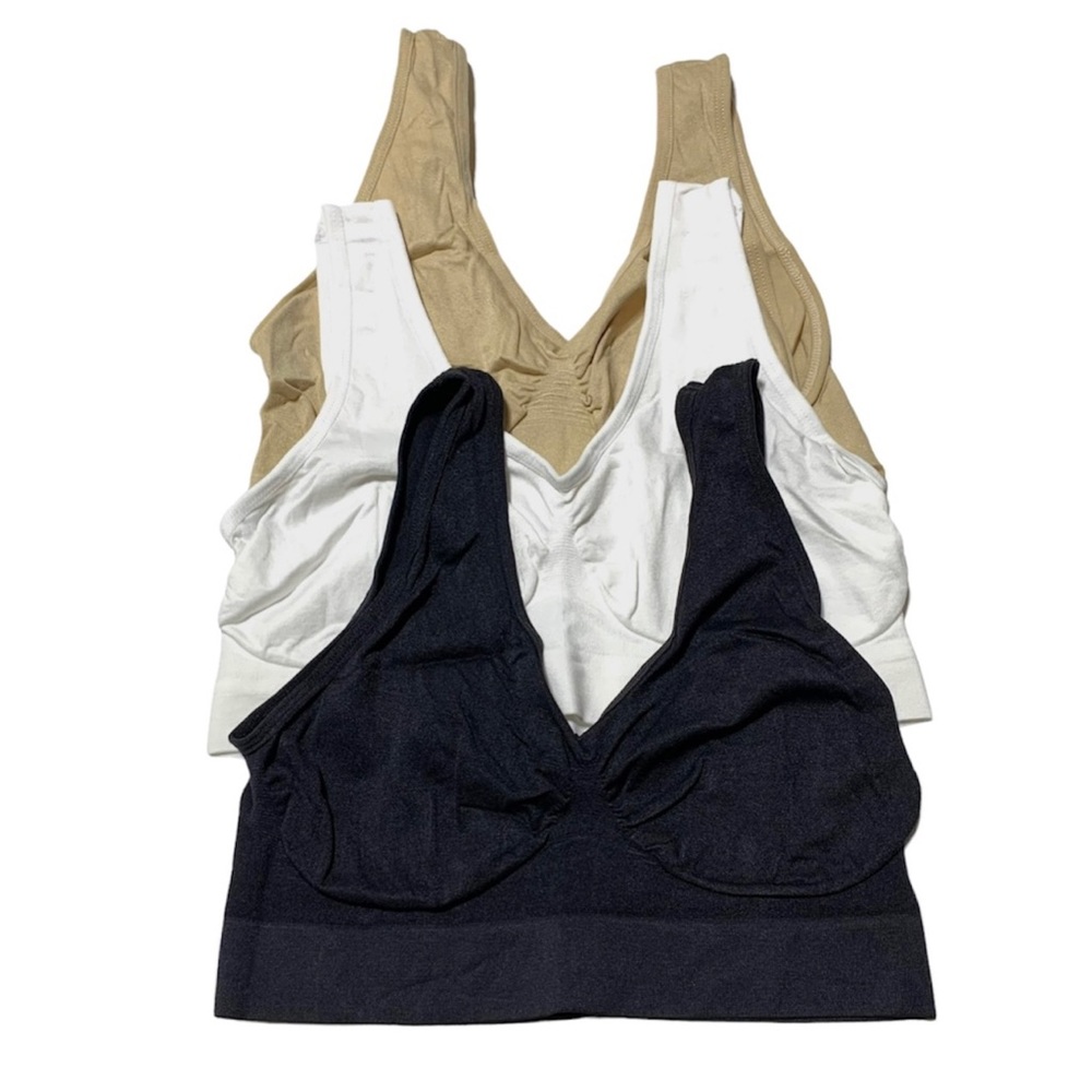 3 bralette non-pads (size XL)